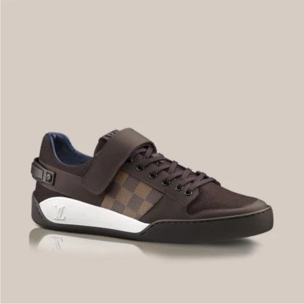 Louis Vuitton Brown and White Sneakers